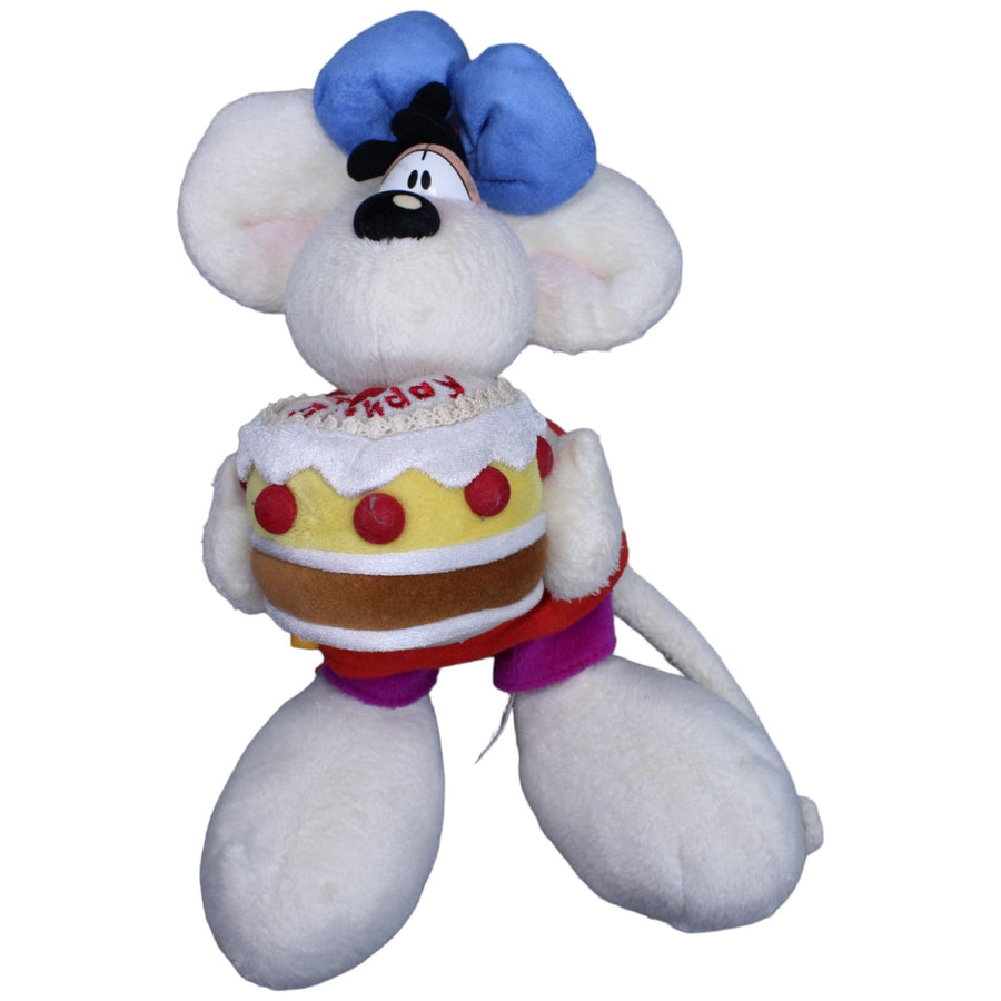 Diddlina mit Torte "Happy Birthday"