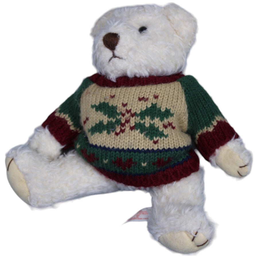 Teddybär mit Weihnachtspullover, Schneeflocke