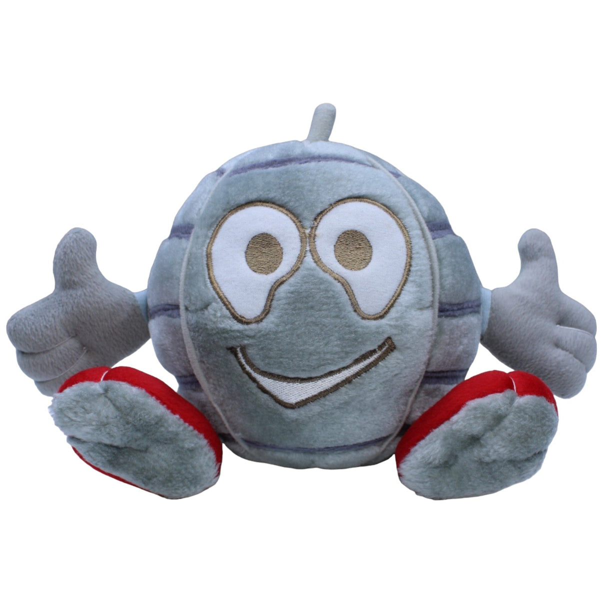 1236553 Gauss Interprise Vintage Maskottchen, Internet Globus Plüschfigur Kumpel Leo Gebraucht