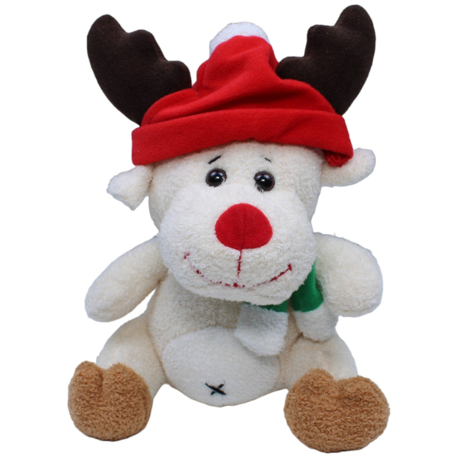 Elch mit Weihnachtsmütze