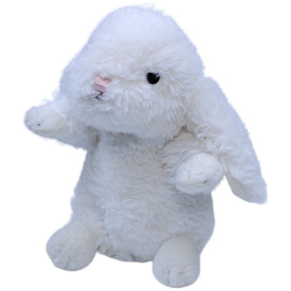 Weißer Hase mit rosa Nase