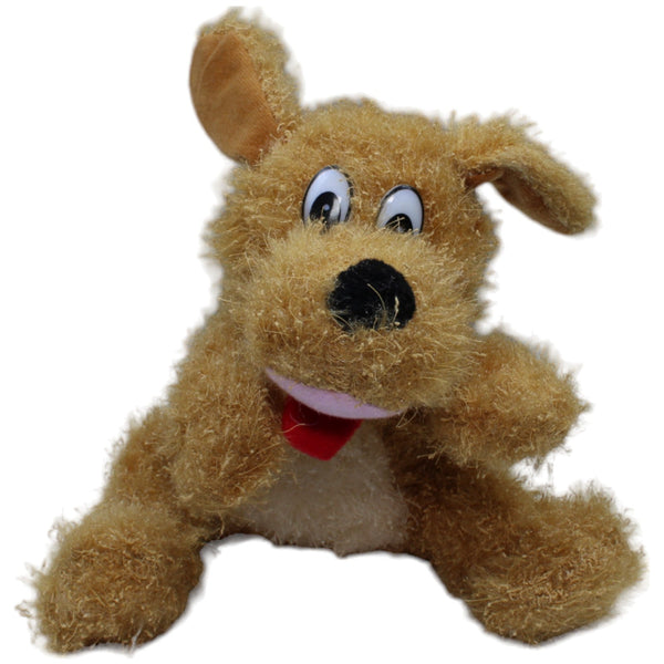 Brauner Zottel-Hund, sitzend