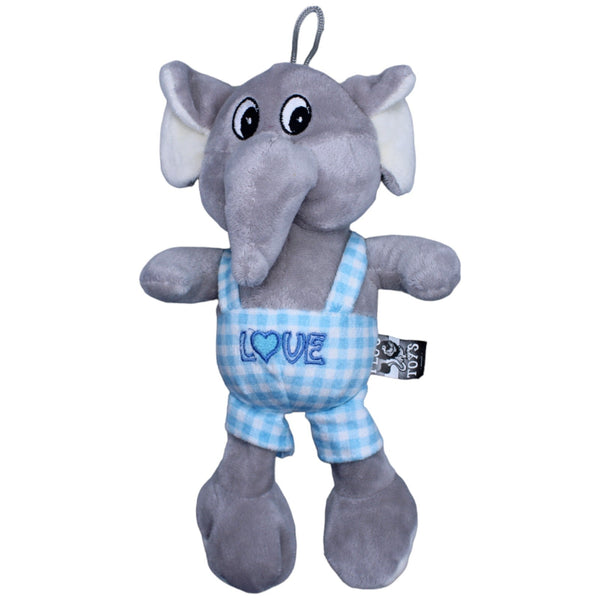 Flos Toys, süßer Elefant in Latzhose "LOVE"