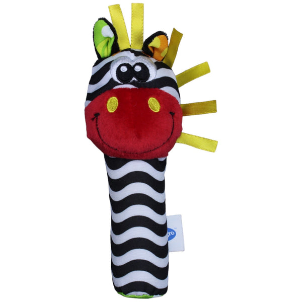 Zebra mit roter Schnauze
