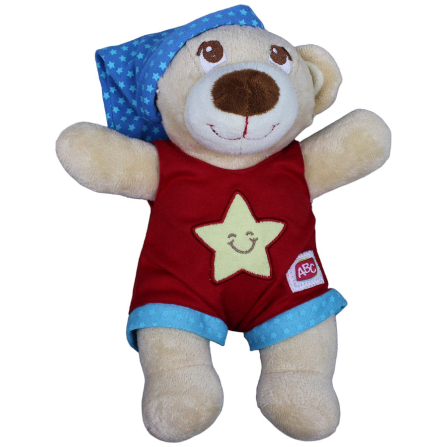 ABC Teddybär mit Schlafmütze, blau