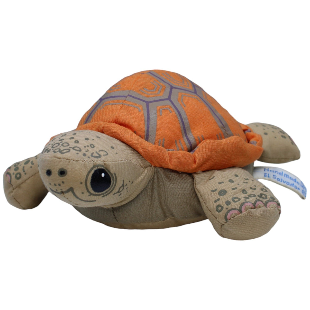 1237289 Angelitos Schildkröte Handmade in El Salvador Kuscheltier Kumpel Leo Gebraucht Vintage