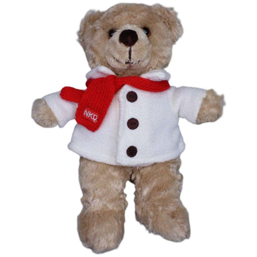 2010 Teddybär mit Mantel und Schal