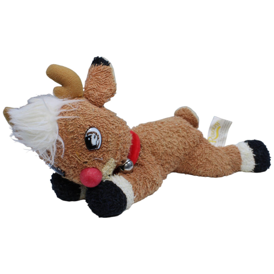 Frottee-Rudolph mit der roten Nase, liegend