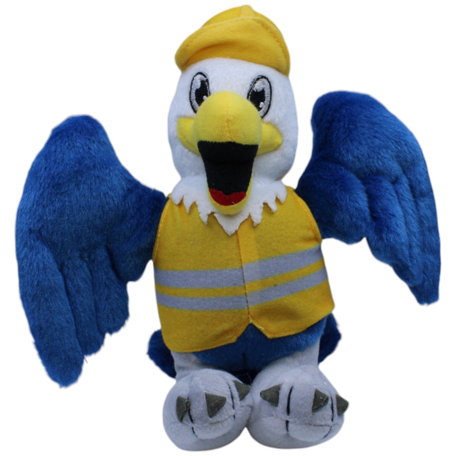 Probst, blauer Adler mit Sicherheitswest & Helm