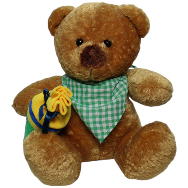 Teddybär mit Schultüte und Schulranzen