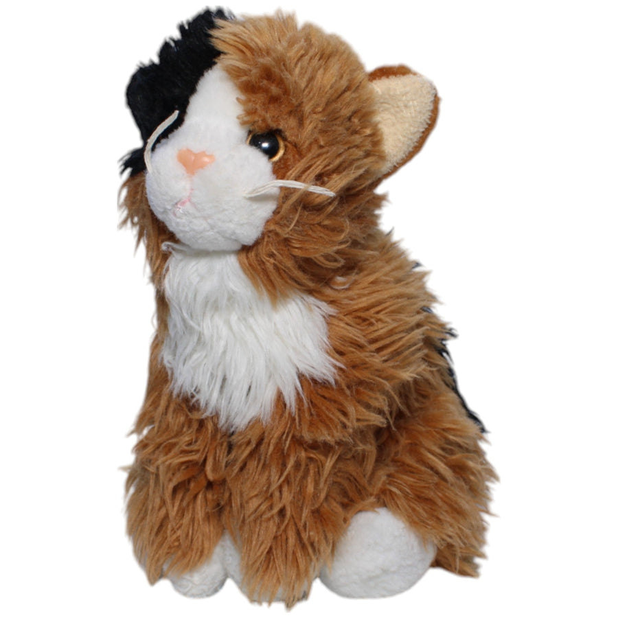 Zottelige dreifarbige Katze