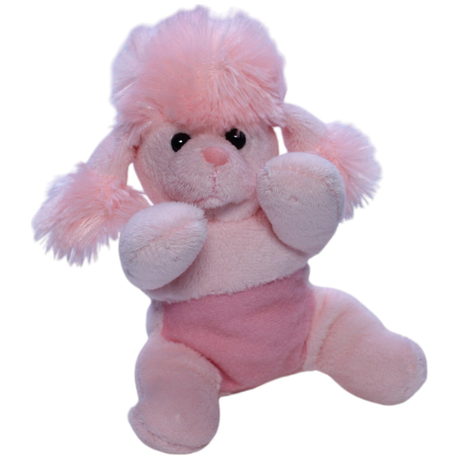 Süßer rosa Pudel mit Schleifen
