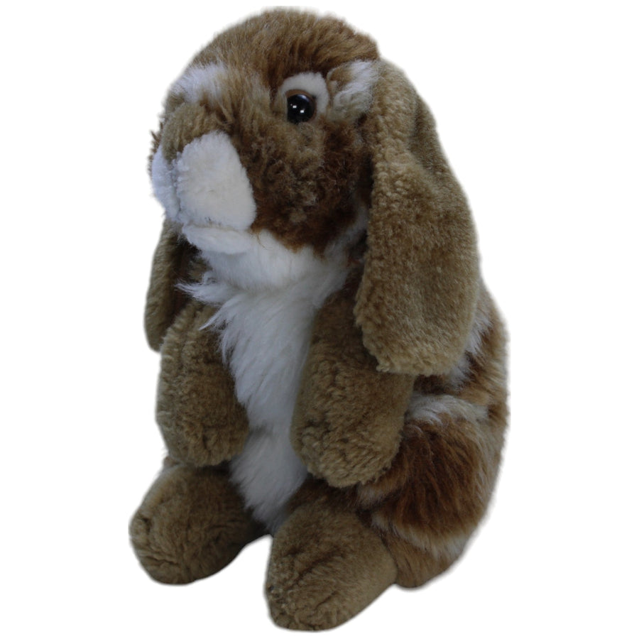Hase braun-weiß, sitzend