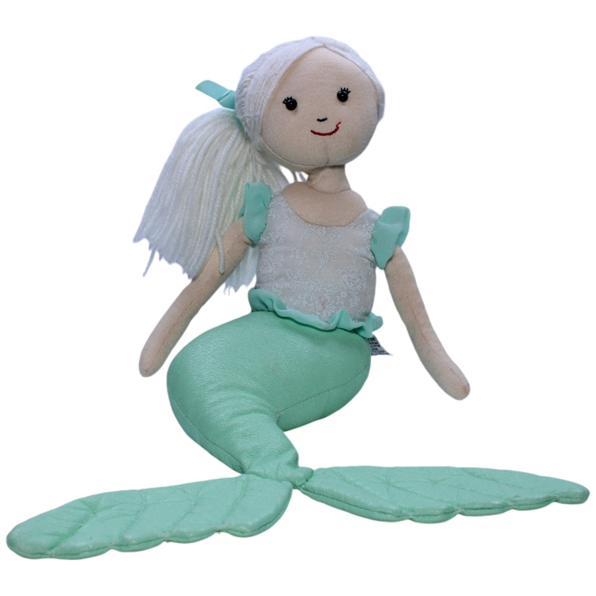 1238211 Jellycat Meerjungfrau mit weißen Haaren, türkis Plüschfigur Kumpel Leo Gebraucht