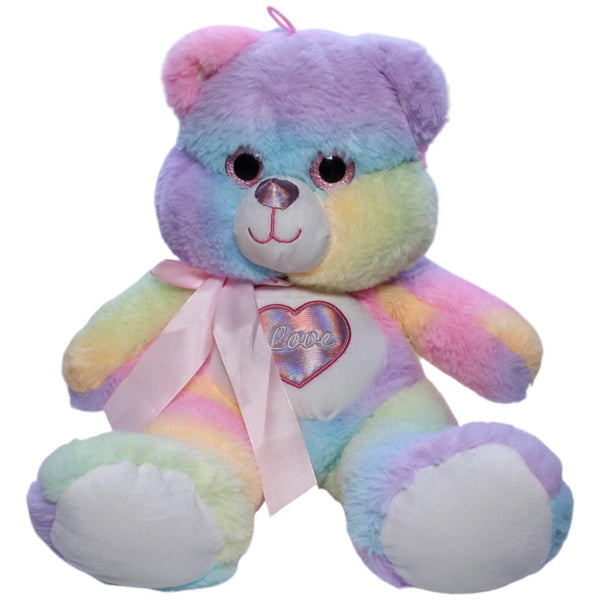 Flos Toys, XL Regenbogen-Teddybär "LOVE"