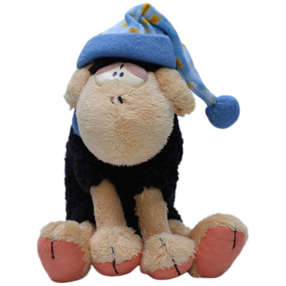 1238404 Depesche Wollywell mit Schlafmütze von Diddl Kuscheltier Kumpel Leo Gebraucht Schaf Vintage