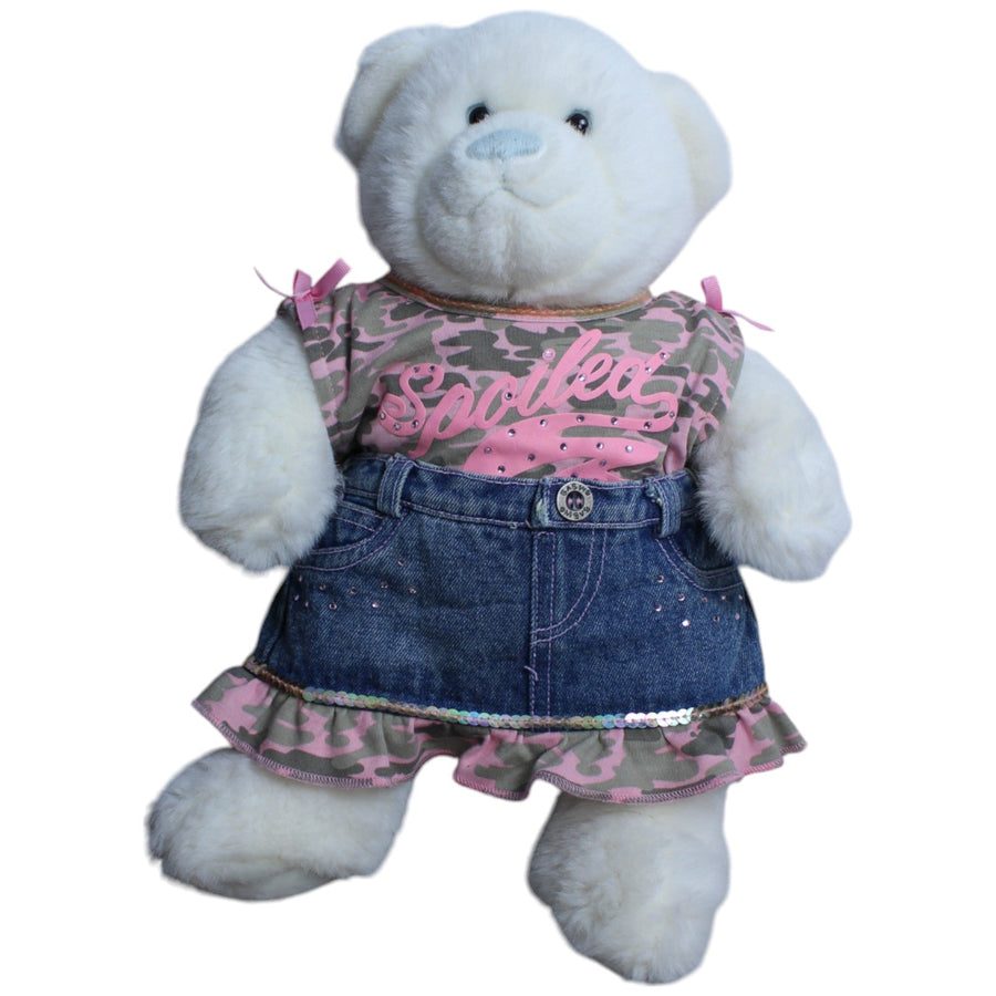 Teddybär-Mädchen mit Rock & Shirt "Spoiled"