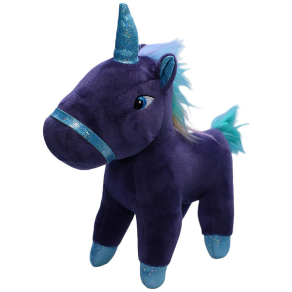 Lila Einhorn mit blauem Horn
