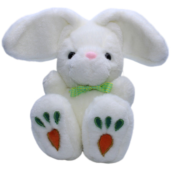 Süßer Hase mit Möhren-Füße, weiß