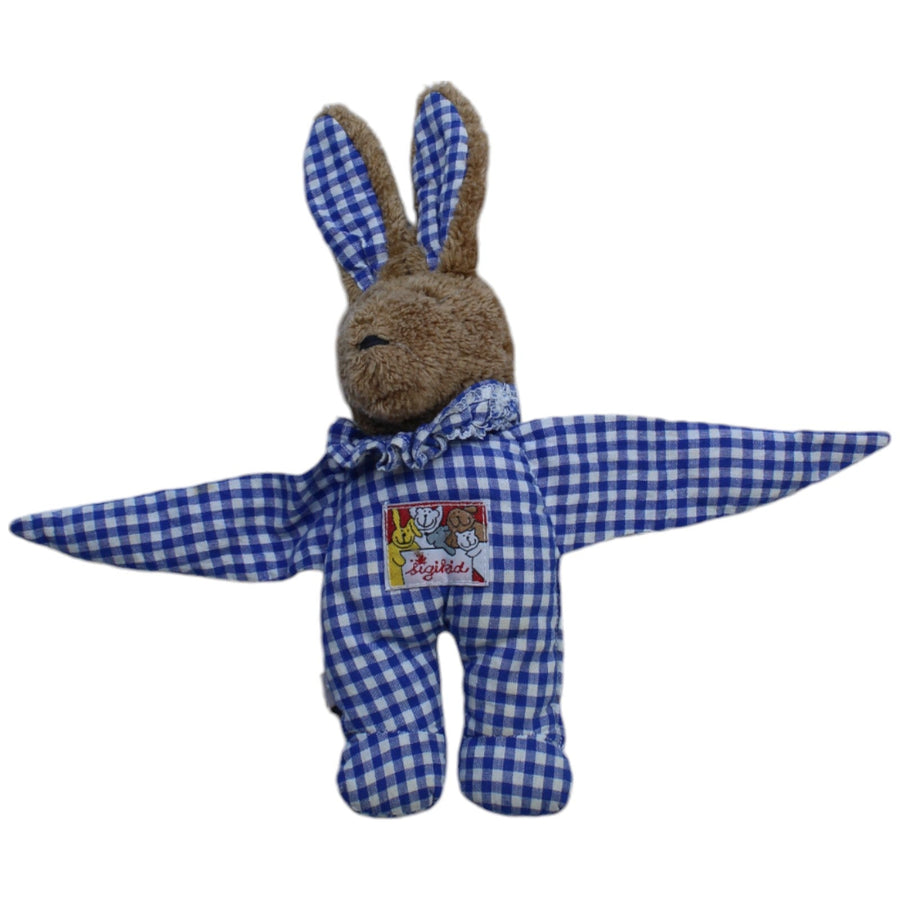 Hase, blau-kariert