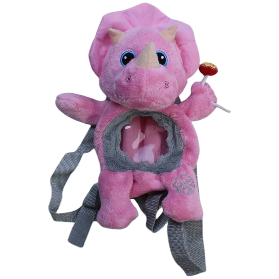 Triceratops mit Lutscher, rosa