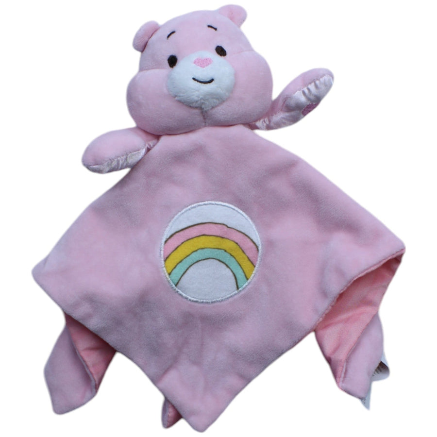 Rosa Glücksbärchi mit Regenbogen