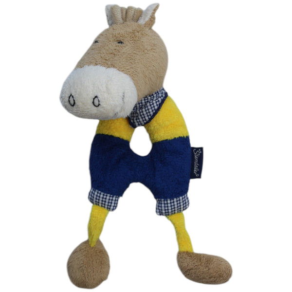 Pferd, gelb-blau