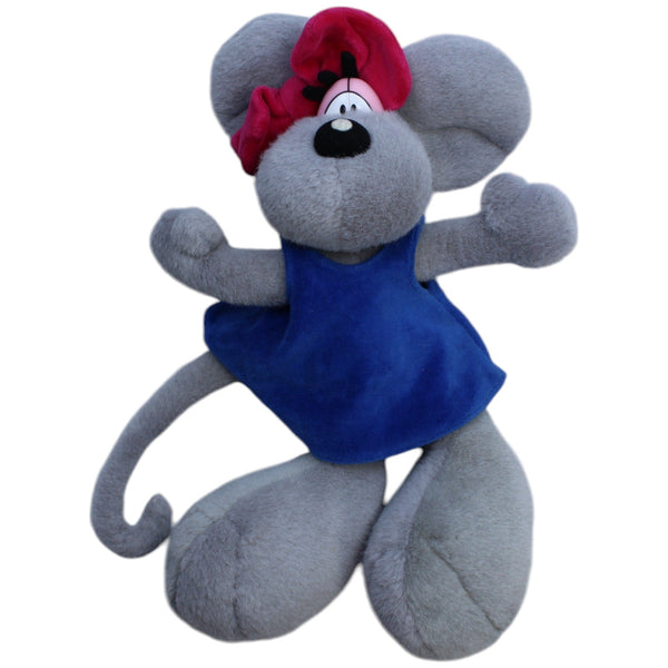 Diddlina in blauem Kleid, grau