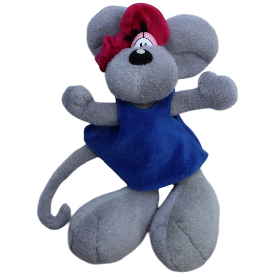 Diddlina in blauem Kleid, grau