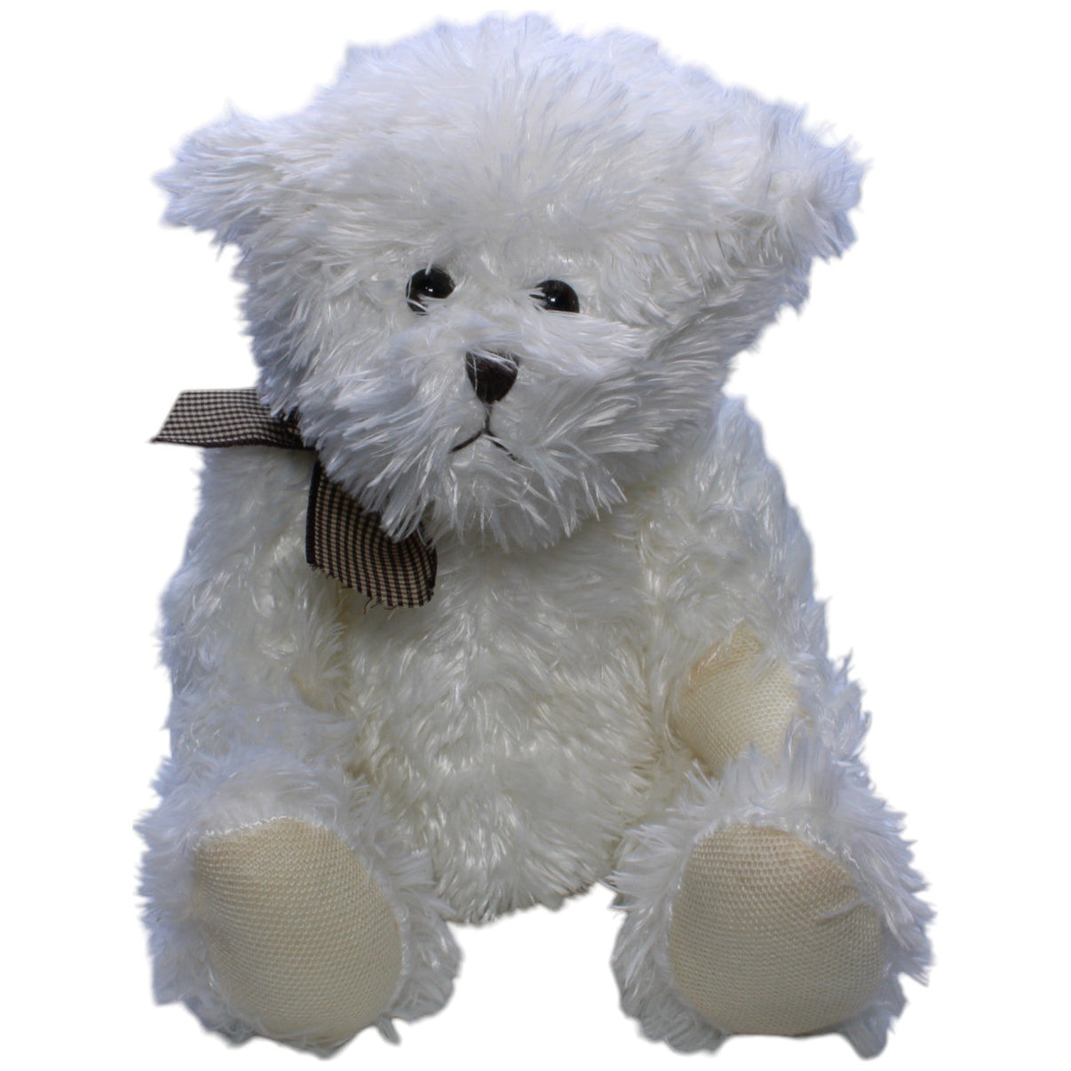 1239276 Zebra Freizeitmöbel und Leitern Großer weißer Zottel - Teddybär Kuscheltier Kumpel Leo Bär Gebraucht Teddy