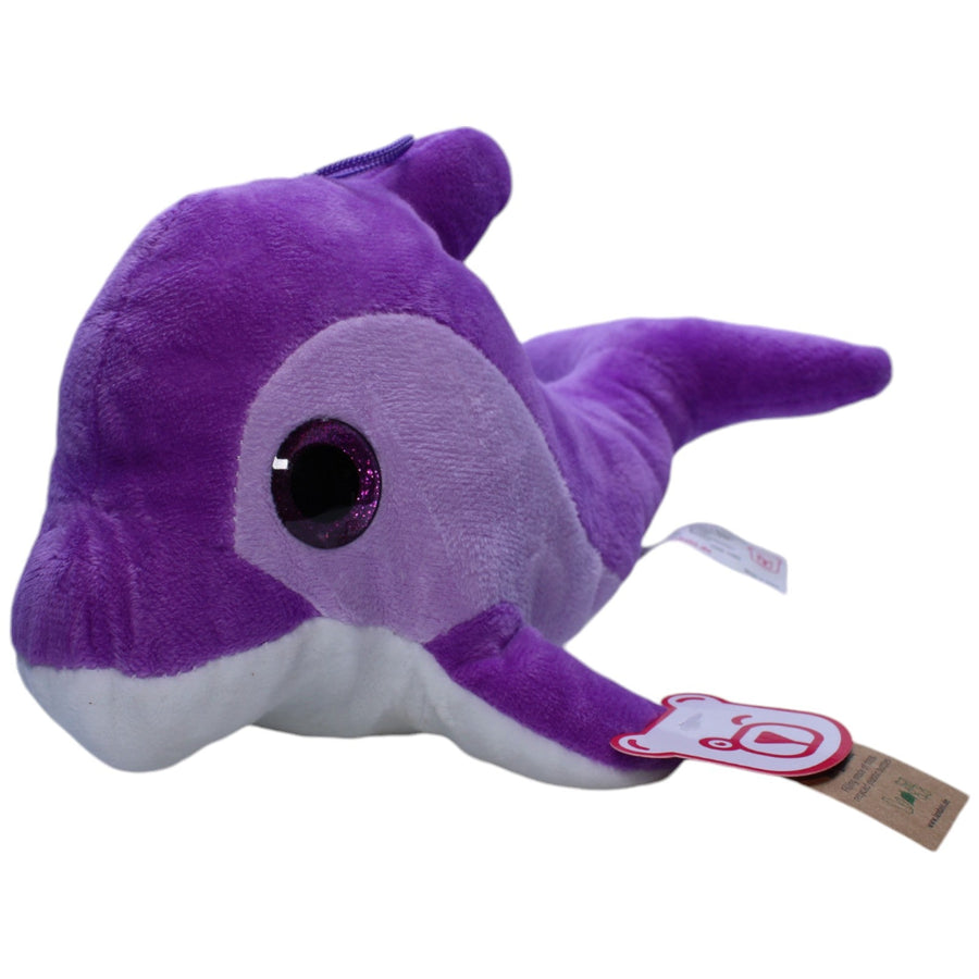 Delfin mit Glitzeraugen, lila
