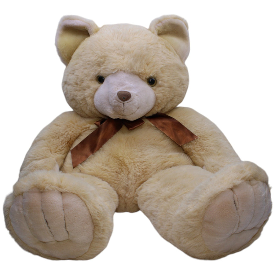 XXXL Teddybär mit brauner Schleife