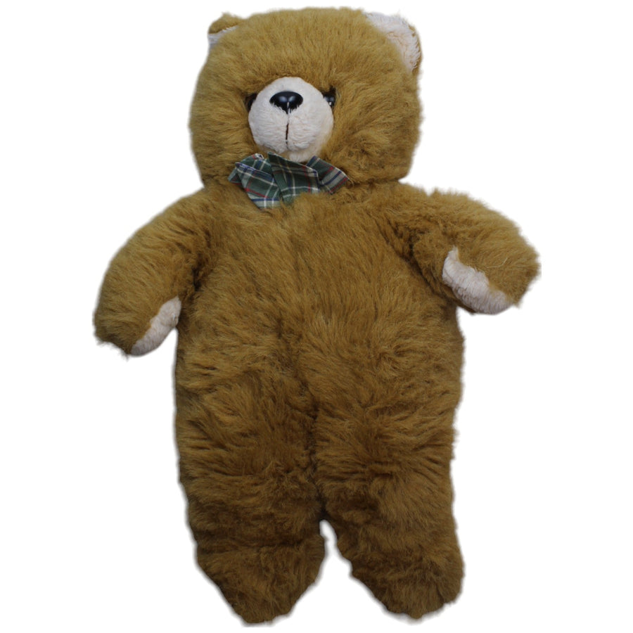 XL Teddybär mit karierter Schleife