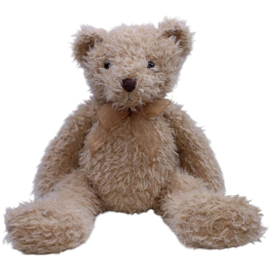 Superweicher Wuschelteddy mit Schleife, groß