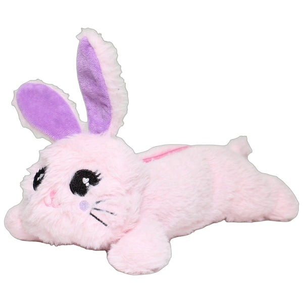 Rosa Hase mit lila Ohren