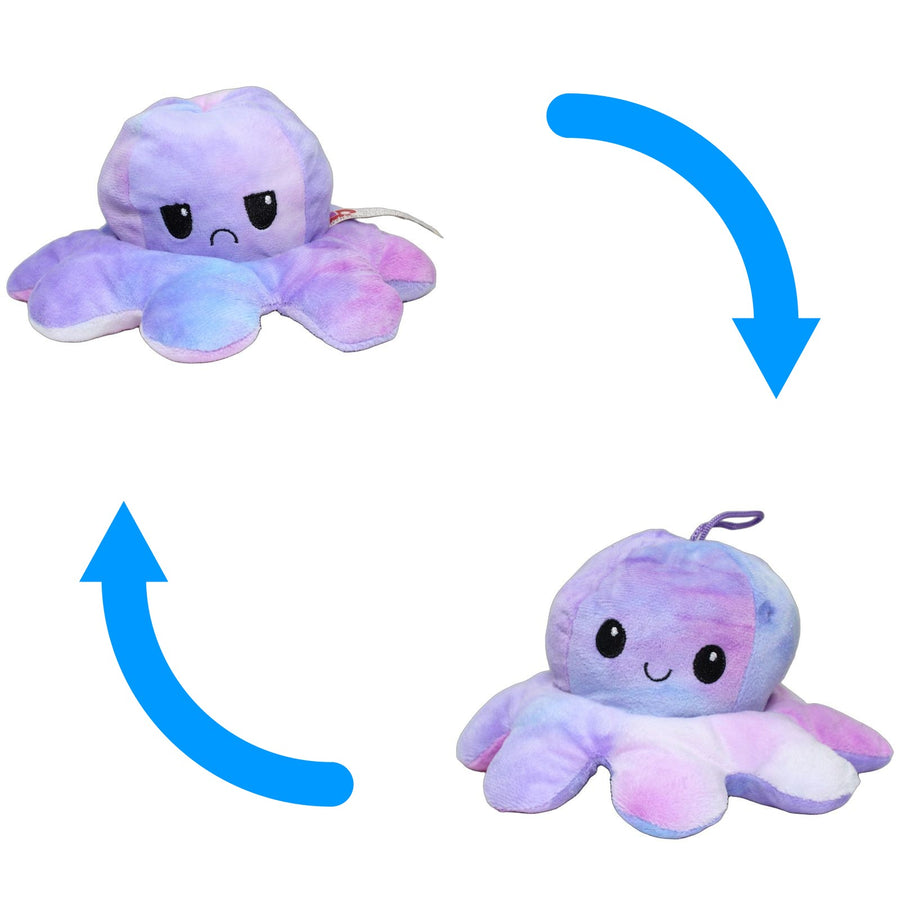 Pastellfarbener Wende-Oktopus, lila-blau