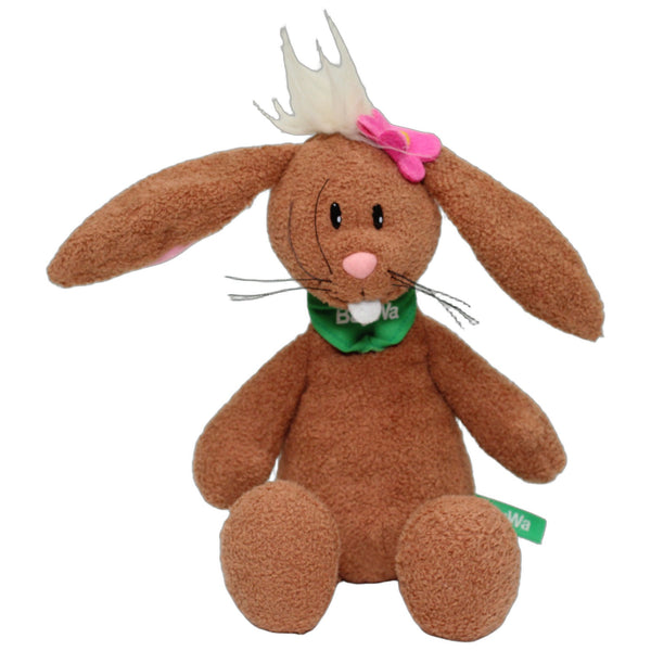 BayWa, Brauner Schlenker-Hase mit pinker Blume