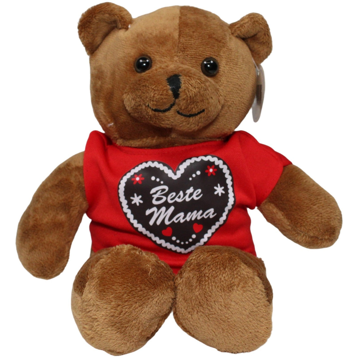 4001750147522 Heunec Teddy mit Lebkuchenherz - Shirt "Beste Mama" Kuscheltier Kumpel Leo 27cm Braun ebay - neu - stofftiere
