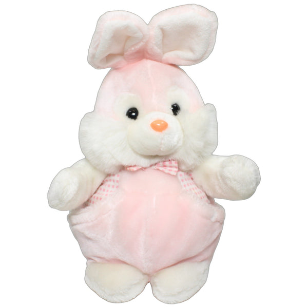 Süßer Hase mit Hosentaschen, rosa-weiß