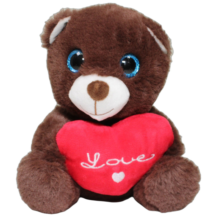 Brauner Bär mit Herz "Love"