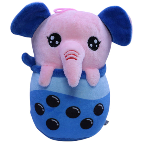 Flos Toys, rosa Elefant im Bubble Tea