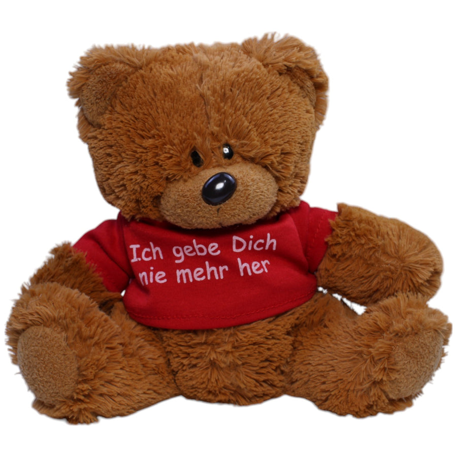 Bär mit Shirt "Ich gebe Dich nie mehr her"