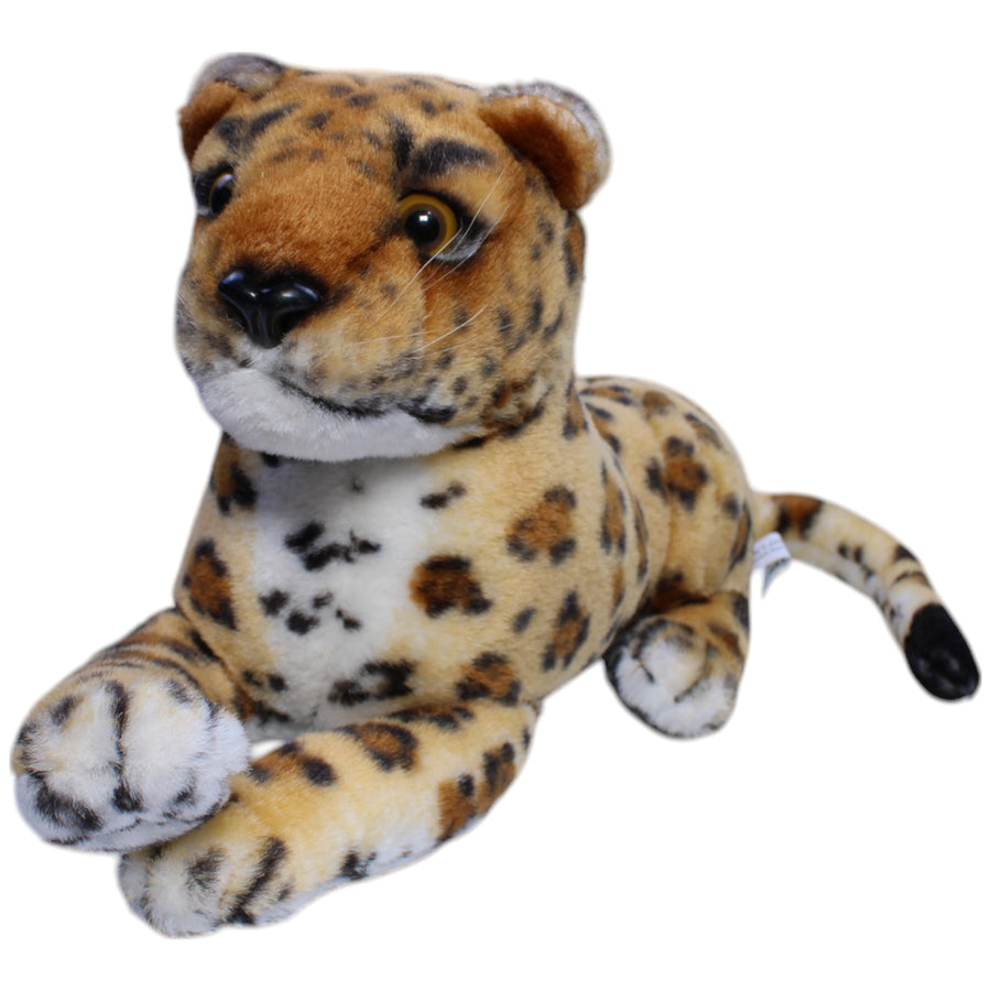 Leopard mit Styroporkopf, liegend