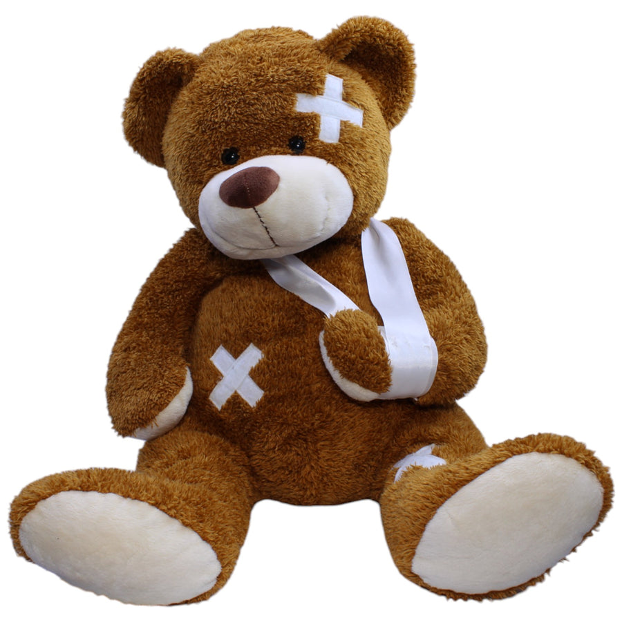 XXL Verarzteter Teddybär mit Verbänden