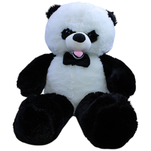 XL Panda mit Fliege und Reißverschluss