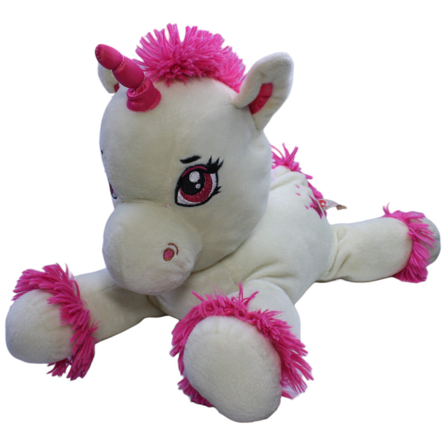 XL Einhorn, weiß-pink
