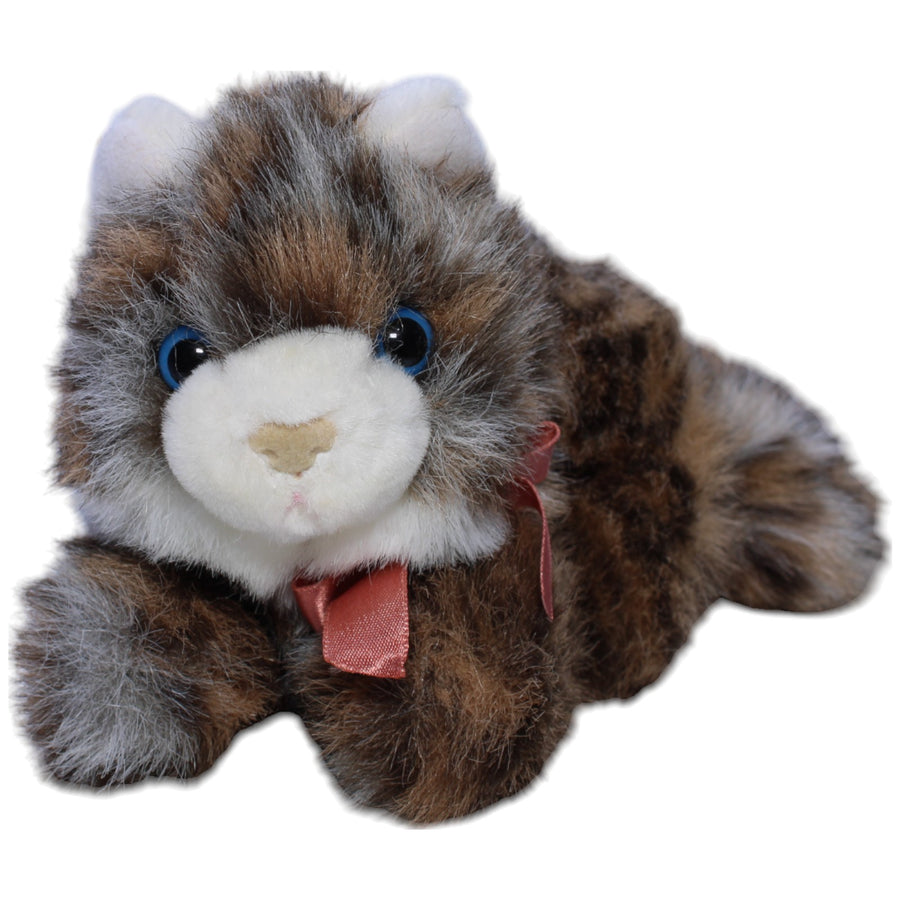 Liegende Katze, gefleckt