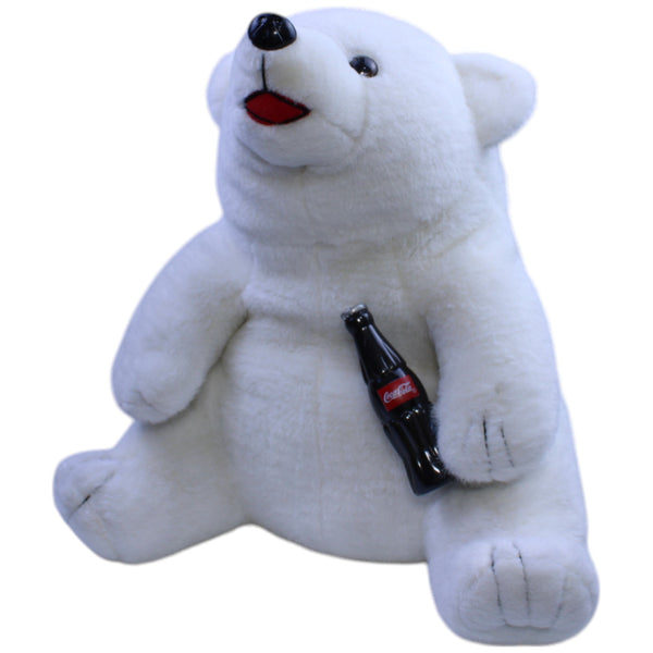 XL Eisbär mit Coca Cola Flasche, sitzend