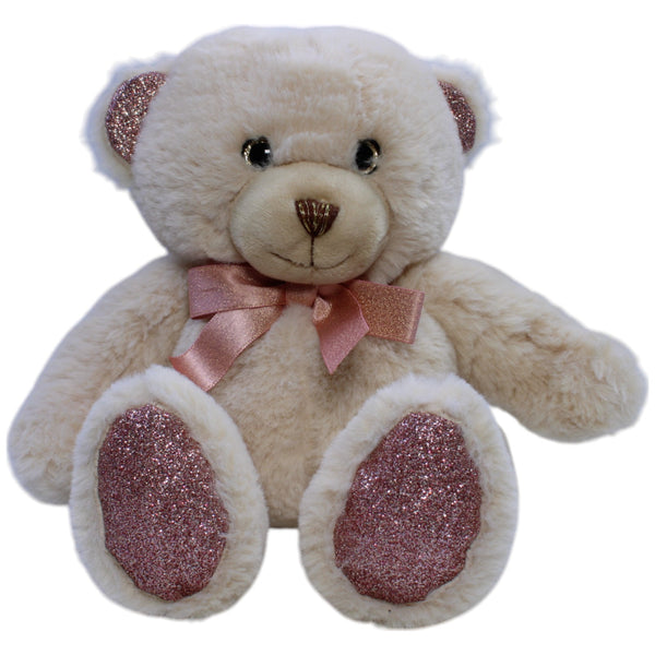 Pearlie Teddybär "Taupie" mit rosé Schleife