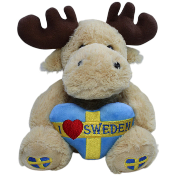 Elch mit "I love Sweden" Herz